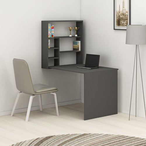 Hanah home Sedir - Anthracite Anthracite Study Desk Slike