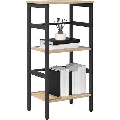 VidaXL Polica Sonoma hrast 40 x 29,5 x 81 cm Konstruirano drvo Slike