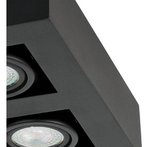 Eglo 31065 - LED spot svetiljka MENDOZA 4xLED/4,7W/230V 3000K crna Slike