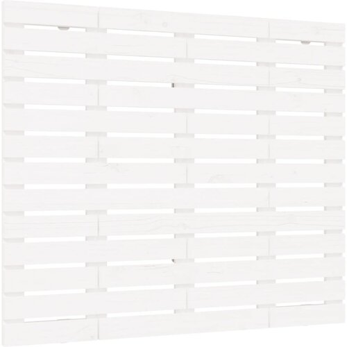  Zidno uzglavlje bijelo 81x3x91,5 cm od masivne borovine Slike