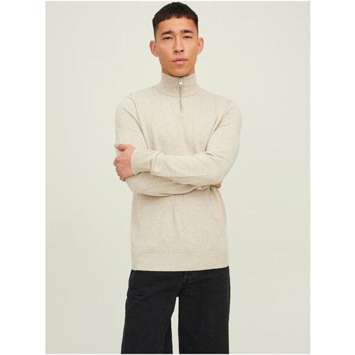 Jack &amp;amp; Jones Beige Mens Sweater Emil - Men Slike