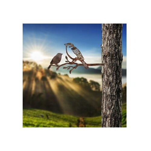 Wallxpert Dekorativna figura Bird On The Branch 02, 40x20 cm, 1.5 mm Slike