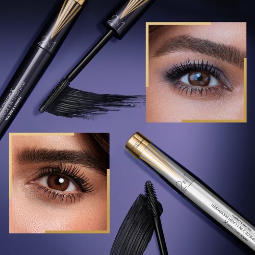 Max Factor Masterpiece Lash Wow maskara za volumen i uvijanje trepavica 2 u 1 nijansa Midnight Black 7 ml Slike