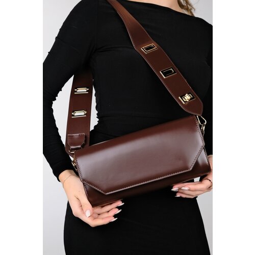 LuviShoes MIGUEL Women's Brown Clutch Bag Slike
