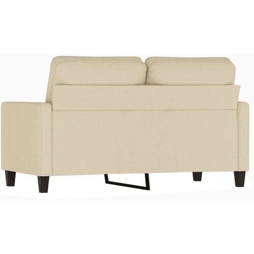 VidaXL Dvosjed od tkanine krem 120 cm Slike