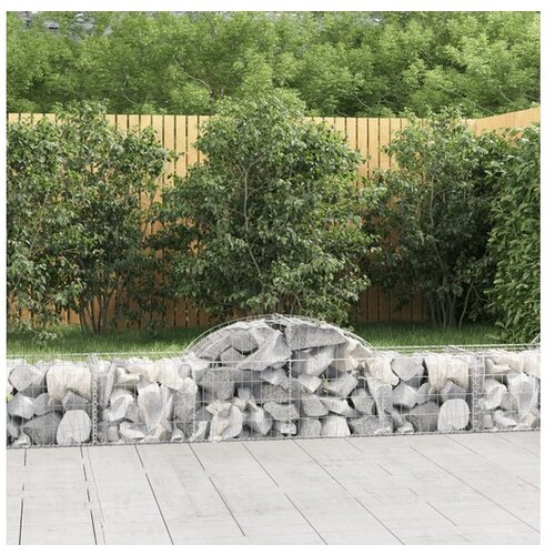VidaXL Lučne gabionske ko&amp;scaron;are 50 kom 200x50x40/60 cm pocinčano željezo Slike