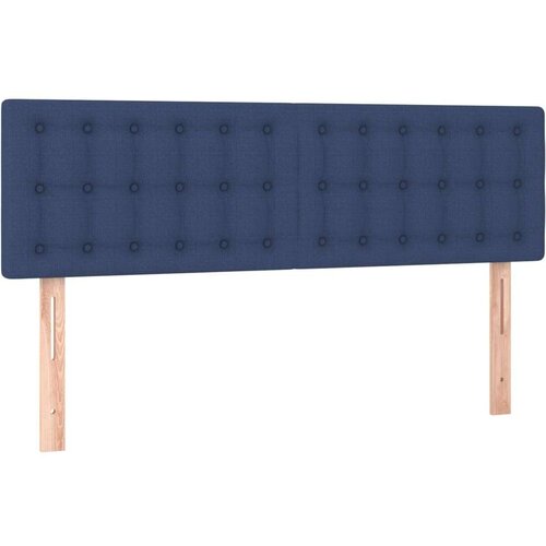  Uzglavlja 2 kom plava 72 x 5 x 78/88 cm od tkanine Slike