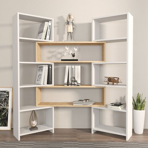 Woody Fashion Hanah Home Polica za knjige Poyraz 875ZNA4625 Slike
