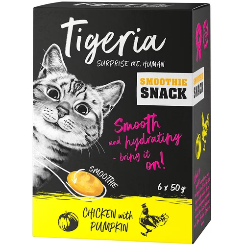 Tigeria Smoothie Snack 6 x 50 g - Piletina s bundevom