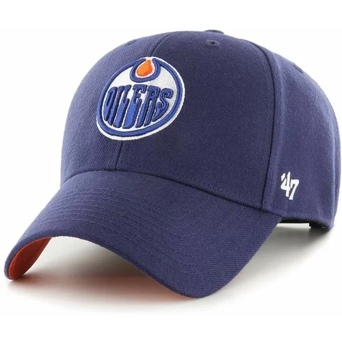 47 Brand Kapa sa šiltom NHL Edmonton Oilers boja: tamno plava, s aplikacijom, H-BLPMS06WBP-LN