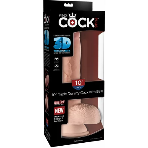 KING COCK PLUS 10" Triple Density Cock with Balls