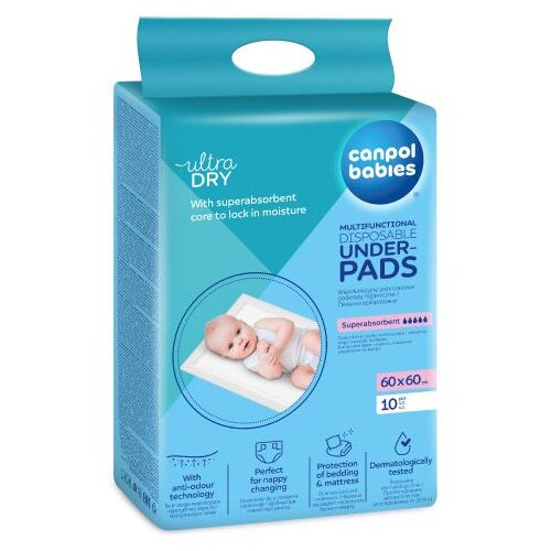 Canpol Multifunctional Underpads previjalne podloge za enkratno uporabo 60x60 cm 10 kos Cene