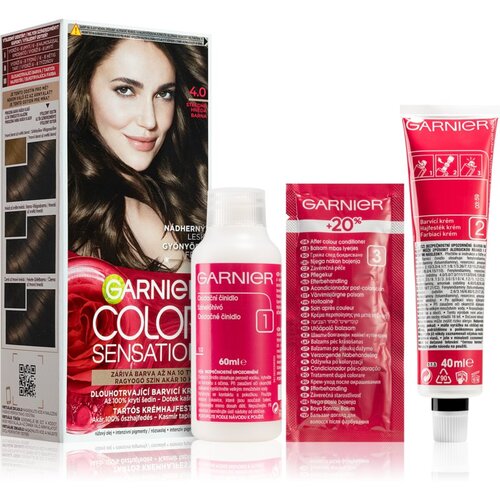 Garnier color Sensation trajna sijoča barva za lase 40 ml odtenek 4,0 Deep Brown Slike