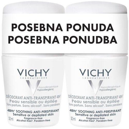 Vichy deo duo sensitiv roll 48h 2x50ml Cene