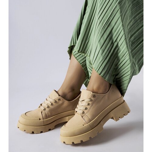 Gemre Brown lace-up shoes with chunky sole Pointe Cene