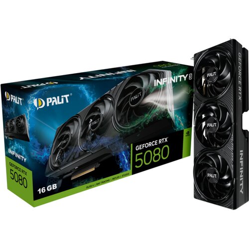 Palit Grafična kartica nVidia RTX5080 Infinity 3 - 16GB GDDR7 (NE75080019T2-GB2035S), (5000336292) Slike