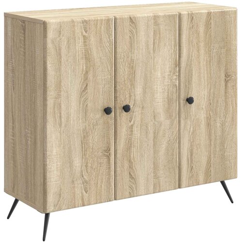 vidaXL Strani &scaron;al Sonoma hrast 89 x 34,5 x 80 cm Inženirski les, (5000217805) Cene