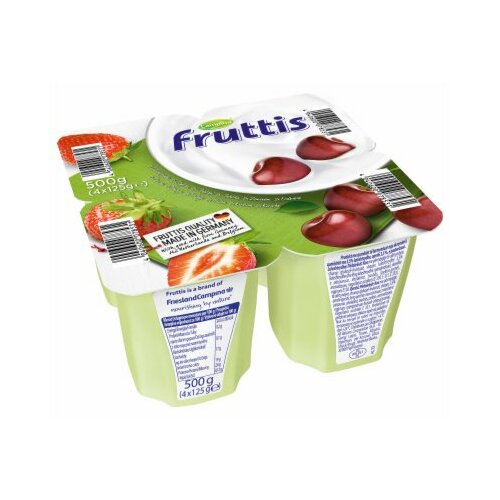 Campina Fruttis voćni jogurt jagoda, trešnja 0,2% MM 4x125g čaša Slike
