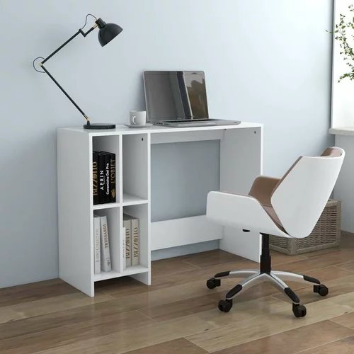 Stol za prijenosno računalo bijeli 102 5 x 35 x 75 cm iverica