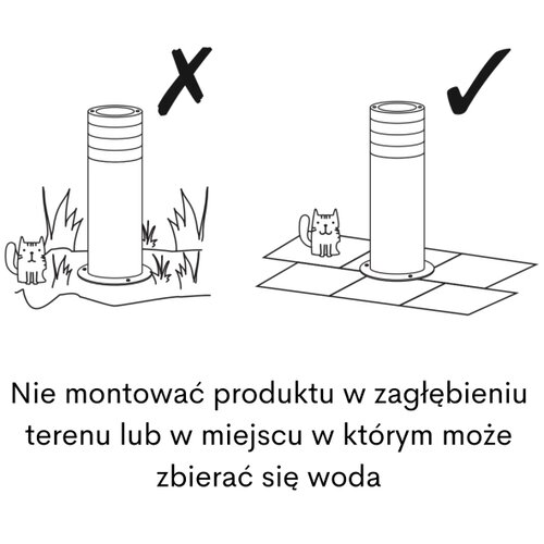  Spolja&amp;scaron;nja lampa RINO 1xE27/12W/230V IP54 74 cm crna Slike