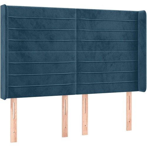  LED uzglavlje tamnoplavo 147x16x118/128 cm bar&amp;scaron;unasto Slike