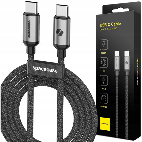 Spacecase KABEL USB-C NA USB-C 1M 60 W POLNILEC ZA TELEFON TIP C, (21980550) Cene