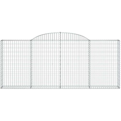  Obokana gabionska košara 17 kos 300x30x120/140cm cinkano železo, (21000424) Cene