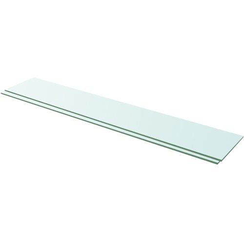 vidaXL Ploče za police 2 kom staklene prozirne 110 x 20 cm Cene