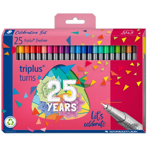 Staedtler Fineliner triplus, set za praznovanje 20 + 5, (21656025) Cene