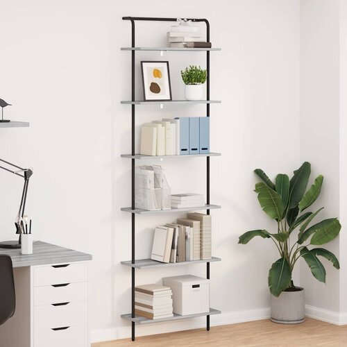 vidaXL Polica Sivi hrast sonoma 60 x 24 x 203 cm Konstruirano drvo Cijene