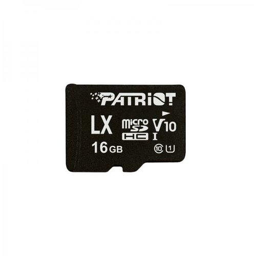 Patriot Micro SDHC + adapter 16GB LX Series Class V10 PSF16GLX1MCH memorijska kartica Slike