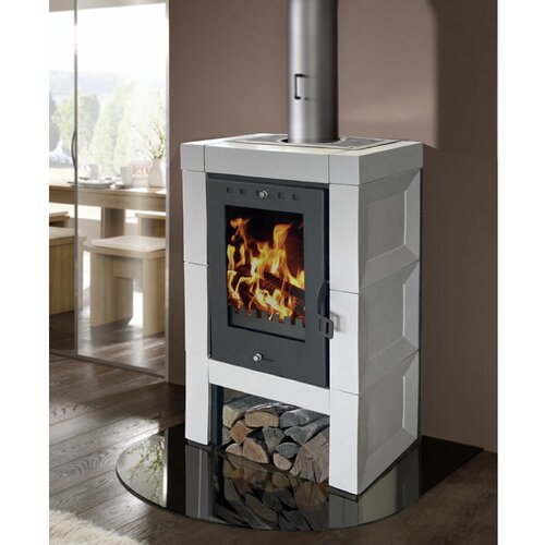 DOMOFIRE kamin na drva modena ii (6 kw, kapacitet grijanja prostorije: 120 m³, sive boje) Cijene