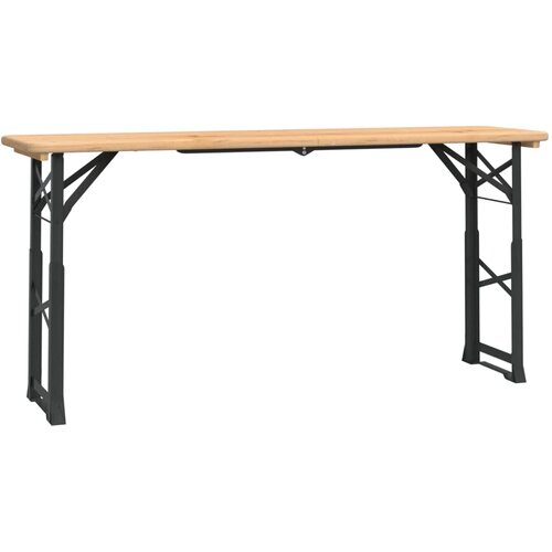  Sklopivi pivski stol 170 x 50 x 75/105 cm od masivne jelovine Slike
