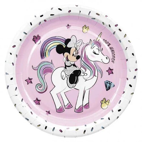 TOMOŠPED Papirni tanjuri Minnie metallic Disney 23 cm 8 kom Cijene
