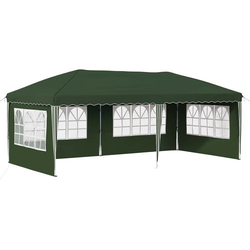 vidaXL Zložljivi &scaron;otor za zabave 575 x 289 x 245 cm Zelena, (5000218903) Cene