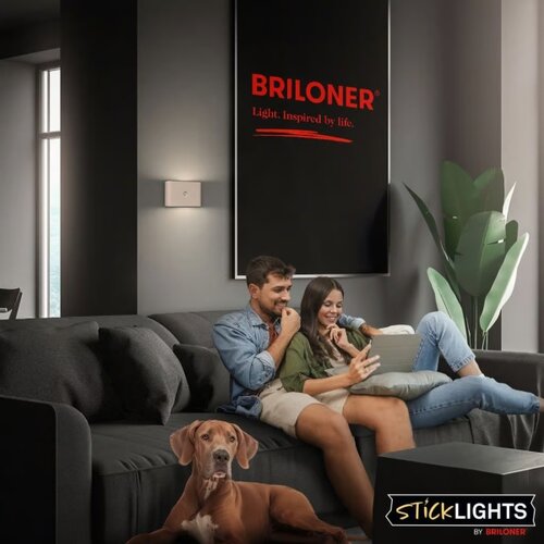 BRILONER 3878011 - led punjiva zidna svetiljka sa senzorom chat LED/3W/5V 2000 mah bež Slike