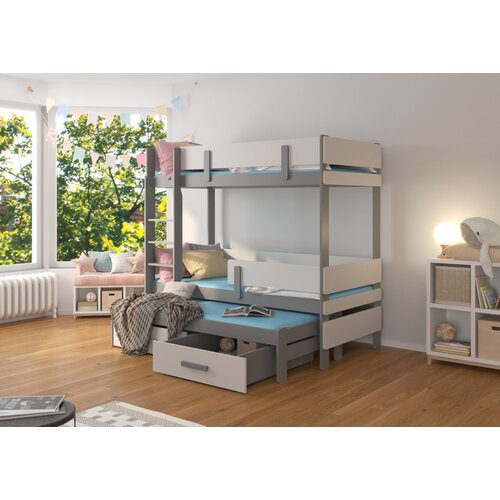ADRK Trokrevetni dje�ji krevet ETAPO 93 cm - SIVA Cijene