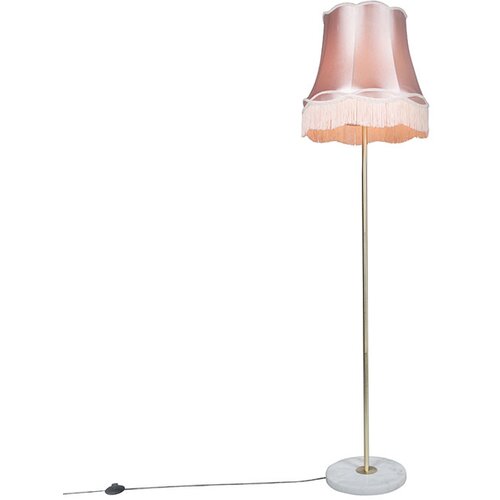 QAZQA Retro talna svetilka medenina z roza odtenkom Granny 45 cm - Kaso Cene