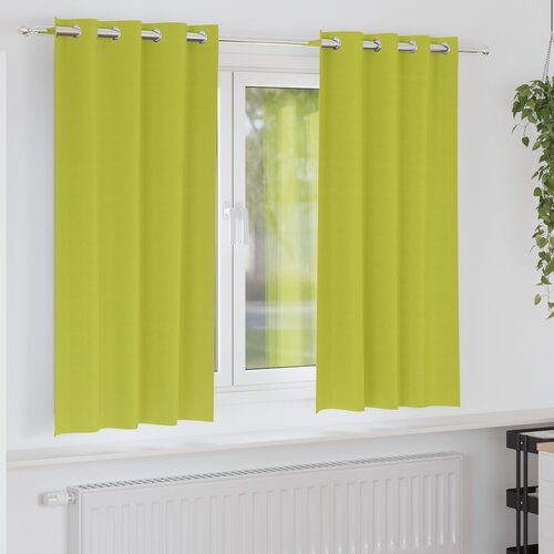 vidaXL Zavjese 2 pcs Jabukova zelena 175 x 140 cm Poliester Cijene
