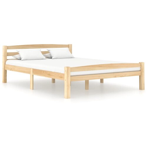 VidaXL Okvir za krevet od masivne borovine 120 x 200 cm Slike