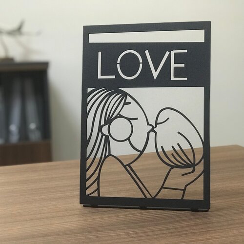 Atelier Del Sofa Dekorativna figura Only Love Pod, 2 mm, Crna Cene