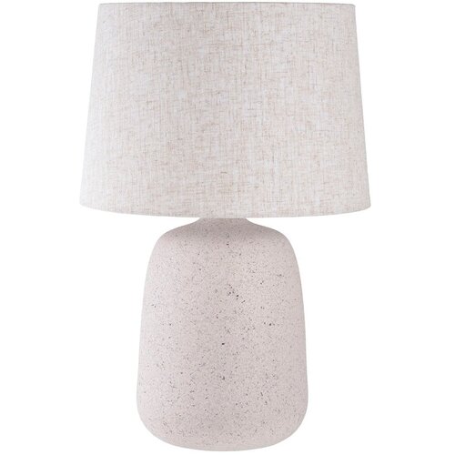 House Nordic Kremno bela namizna svetilka s tekstilnim senčilom (višina 47 cm) Croft – Cene