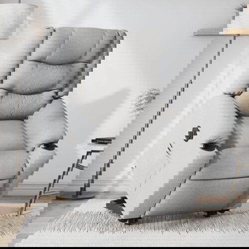 vidaXL električni naslanjač s funkcijo vstajanja svetlo siv Cene