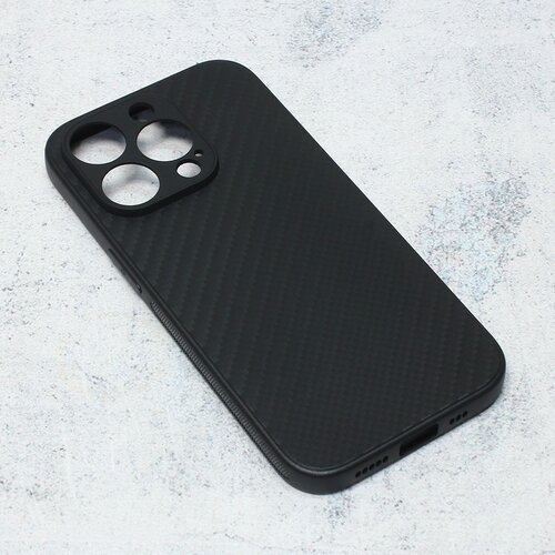 Maska za telefon Carbon fiber za iPhone 14 Pro 6.1 crna Slike