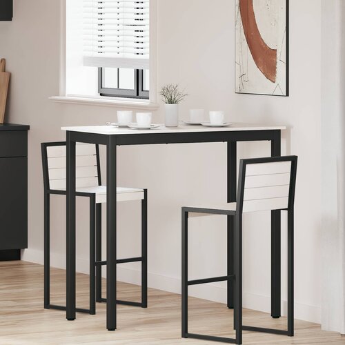  Stol za bar Bijelo 110 x 55 x 105 cm Čvrsto borovo drvo Cene