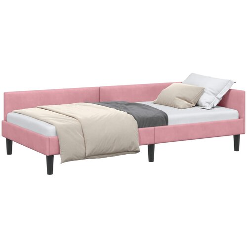  Kutni okvir kreveta Ružičasta 100 cm x 200 cm Bar&amp;scaron;un Slike