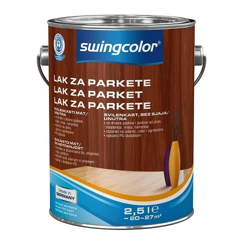 SWINGCOLOR Lak za parket Swingcolor (brezbarven, svilnato mat, 2,5 l)
