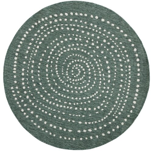 NORTHRUGS Zelena obojestranska zunanja preproga Bali, Ø 140 cm Cene