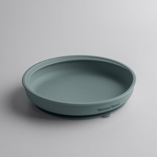 Tommee Tippee EasiStick&amp;trade; Silicone Weaning Plate tanjur s vakuumskim držačem 4m+ Green 1 kom Slike