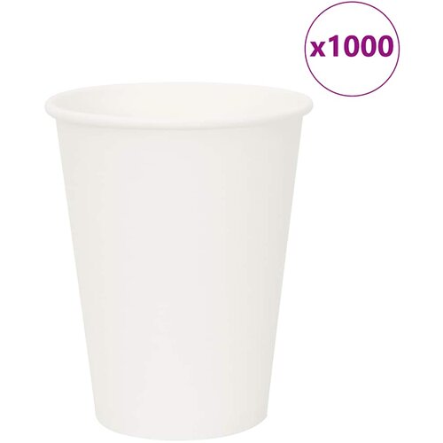 VidaXL papirnate &amp;scaron;alice za kavu 1000 kom 12 oz 300 ml bijele Slike